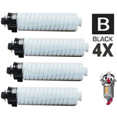 4PK Ricoh 841993 Black Laser Toner Cartridge 842124