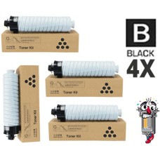 4PK Genuine Ricoh 841993 Black Laser Toner Cartridge 842124