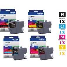 4 PACK Genuine Brother LC401XL High Yield combo Ink Cartridges