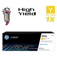 Genuine Hewlett Packard HP414X W2022X High Yield Yellow combo Laser Toner Cartridges