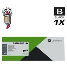 Genuine Lexmark 24B6186 Black Laser Toner