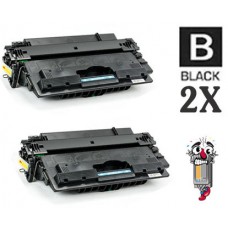 2 PACK Hewlett Packard CF214A HP14A combo Laser Toner Cartridge Premium Compatible