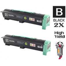 2 PACK Lexmark W84020H High Yield Toner Cartridges Premium Compatible