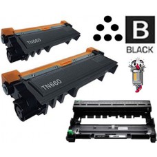 3 PACK Brother TN660 DR630 combo Laser Toner Cartridges Premium Compatible