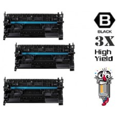 3 PACK Canon 057h High Capacity combo Laser Toner Cartridges Premium Compatible