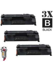 3 PACK Hewlett Packard CE505A HP05A combo Laser Toner Cartridges Premium Compatible