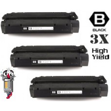 3 PACK Hewlett Packard Q2613X HP13X High Yield combo Laser Toner Cartridges Premium Compatible