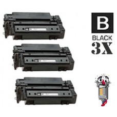 3 PACK Hewlett Packard Q7551A HP51A combo Laser Toner Cartridges Premium Compatible