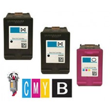 3 PACK Hewlett Packard HP68XL combo Ink Cartridges Remanufactured