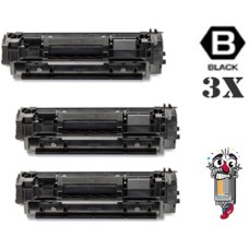 3 PACK Hewlett Packard HP134A Black Standard Yield Toner Cartridge Premium Compatible