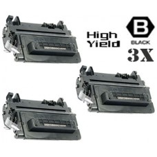 3 PACK Hewlett Packard CE390X HP90X Black High Yield combo Laser Toner Cartridge Premium Compatible