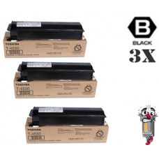 3 PACK Genuine Toshiba T3008U Black combo Laser Toner Cartridge