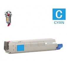 Genuine Okidata 43837127 Cyan Toner Cartridge