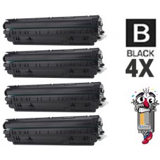 4 PACK Canon 126 Black combo Laser Toner Cartridge Premium Compatible