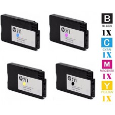 4 PACK Hewlett Packard HP711 combo Ink Cartridges Premium Compatible