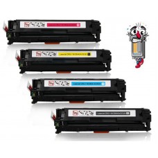 4 PACK Hewlett Packard HP125A combo Laser Toner Cartridges Premium Compatible