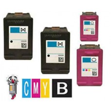 4 PACK Hewlett Packard HP68XL High Yield combo Ink Cartridges Remanufactured