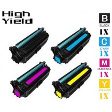 4 PACK Hewlett Packard HP646X High Yield combo Laser Toner Cartridges Premium Compatible