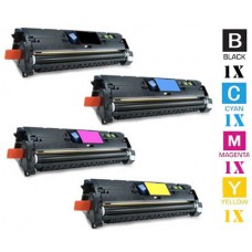 4 PACK Hewlett Packard HP121A combo Laser Toner Cartridges Premium Compatible