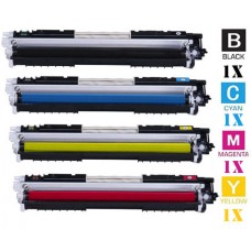 4 PACK Hewlett Packard HP130A combo Laser Toner Cartridges Premium Compatible