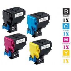 4 PACK Konica Minolta A0X5 High Yield combo Laser Toner Cartridges Premium Compatible