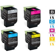 4 PACK Genuine Lexmark C231H0 Toner Cartridges