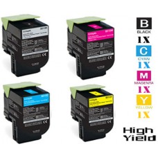 4PK Lexmark C241X Genuine Extra High Black Laser Toner Cartridge