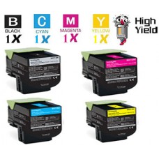 4 PACK Lexmark C544X1 Toner Cartridges Premium Compatible