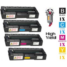 4 PACK Ricoh 40647 combo Laser Toner Cartridge Premium Compatible