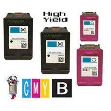 4 PACK Genuine Hewlett Packard HP67XL High Yield Tri-Color Inkjet Cartridge