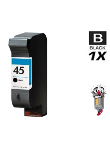 Hewlett Packard 51645A HP45 Black Inkjet Cartridge Remanufactured