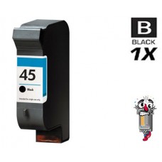 Hewlett Packard 51645A HP45 Black Inkjet Cartridge Remanufactured