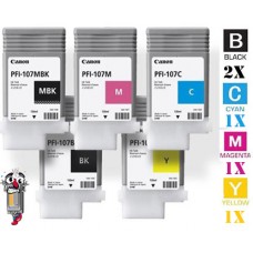 5 PACK Genuine Canon PFI-120 130mL Inkjet Cartridg