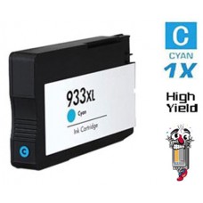 Hewlett Packard HP933XL CN054AN High Yield Cyan Inkjet Cartridge Remanufactured