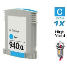 Hewlett Packard C4907AN HP940XL High Yield Cyan Inkjet Cartridge Remanufactured