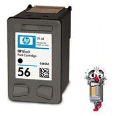 Hewlett Packard C6656AN HP56 Black Inkjet Cartridge Remanufactured