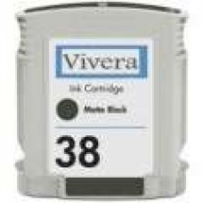 Hewlett Packard Vivera C9412A HP38 Matte Black Inkjet Cartridge Remanufactured