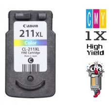 Canon CL211XL High Yield Tri-Color Inkjet Cartridge Remanufactured