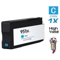 Hewlett Packard HP951XL CN046AN High Yield Cyan Inkjet Cartridge Remanufactured