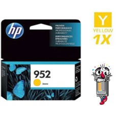 Genuine Hewlett Packard HP952 Yellow Inkjet Cartridge