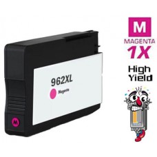 Hewlett Packard HP962XL High Yield Magenta Inkjet Cartridge Remanufactured