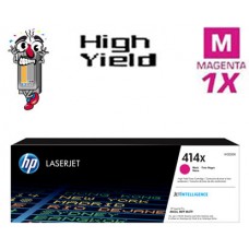 Hewlett Packard HP414X W2023X High Yield Magenta Laser Toner Cartridges Premium Compatible