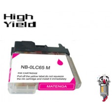 Brother LC65M High Yield Magenta Inkjet Cartridge Remanufactured