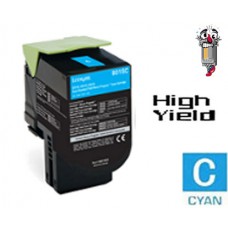 Lexmark 70C1HC0 High Yield Cyan Laser Toner Cartridge Premium Compatible